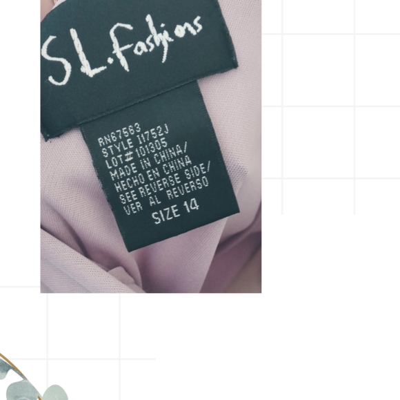 SL Fashion Cocktail Dress 2pc light purple pre-owned Size 14 - Picture 5 of 13